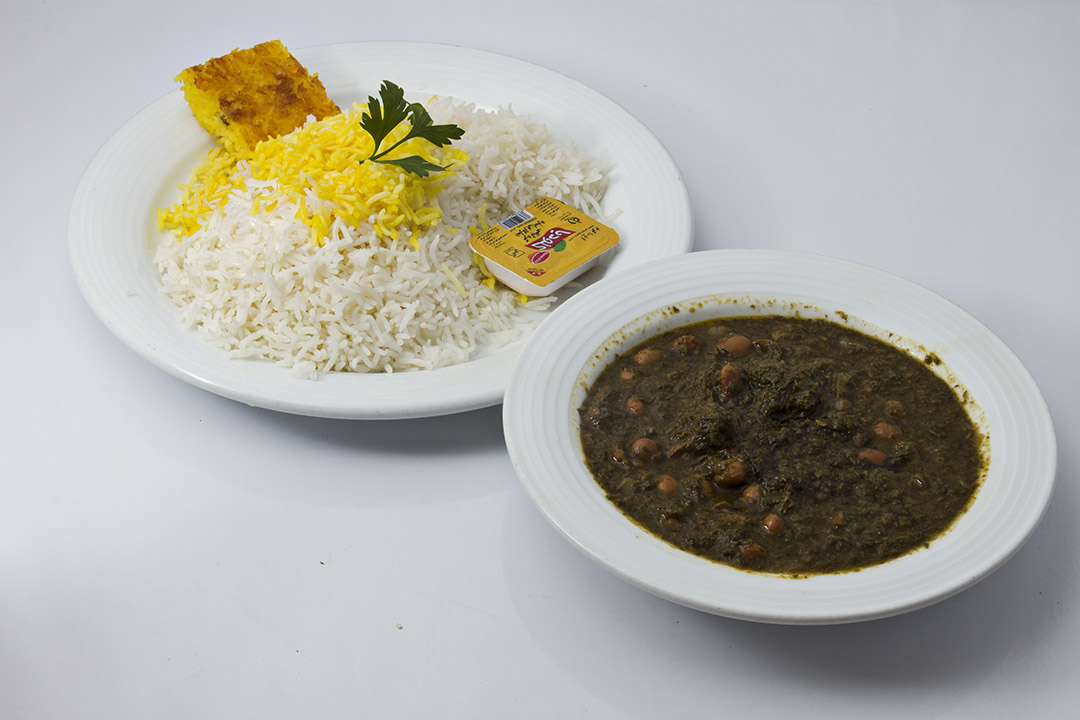 چلو خورشت سبزی